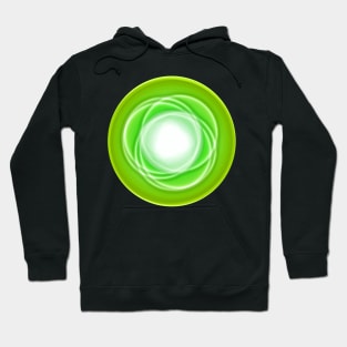 Planet galaxy abstract green Hoodie